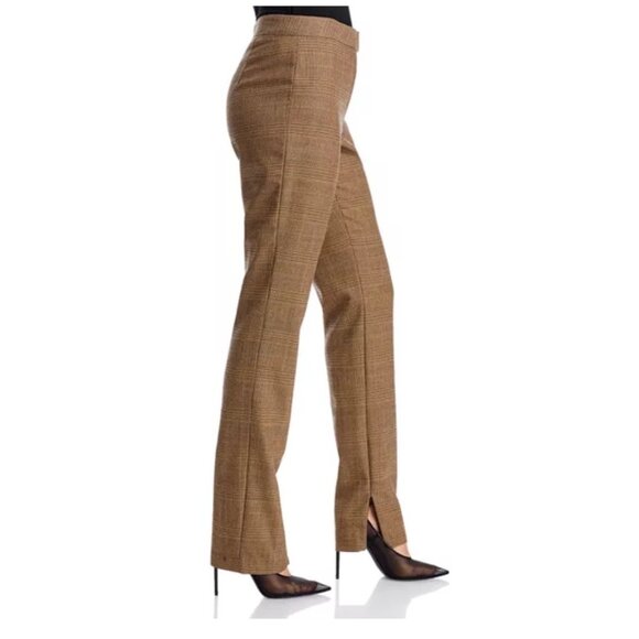 NEW Rag & Bone Rebecca Glen Plaid Houndstooth Wool-Blend Trousers Pant Ankle Zip - Picture 2 of 12
